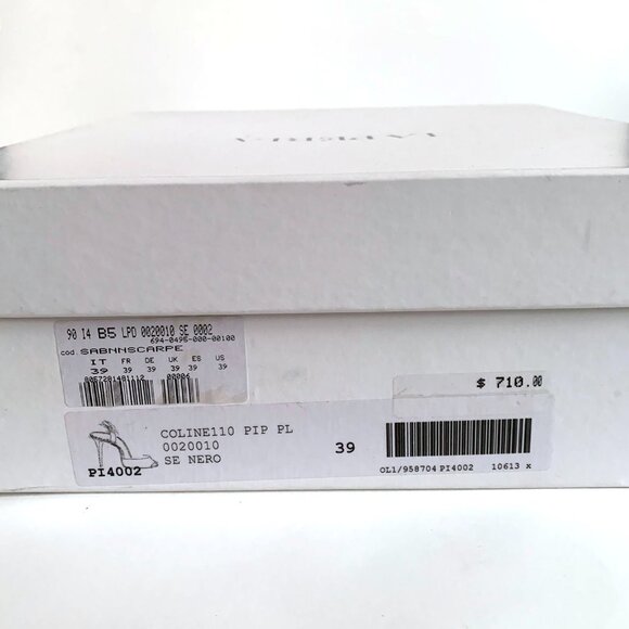 Giuseppe Zanotti x La Perla Women's Black Satin Heel Pumps Size: 39 - Picture 10 of 12